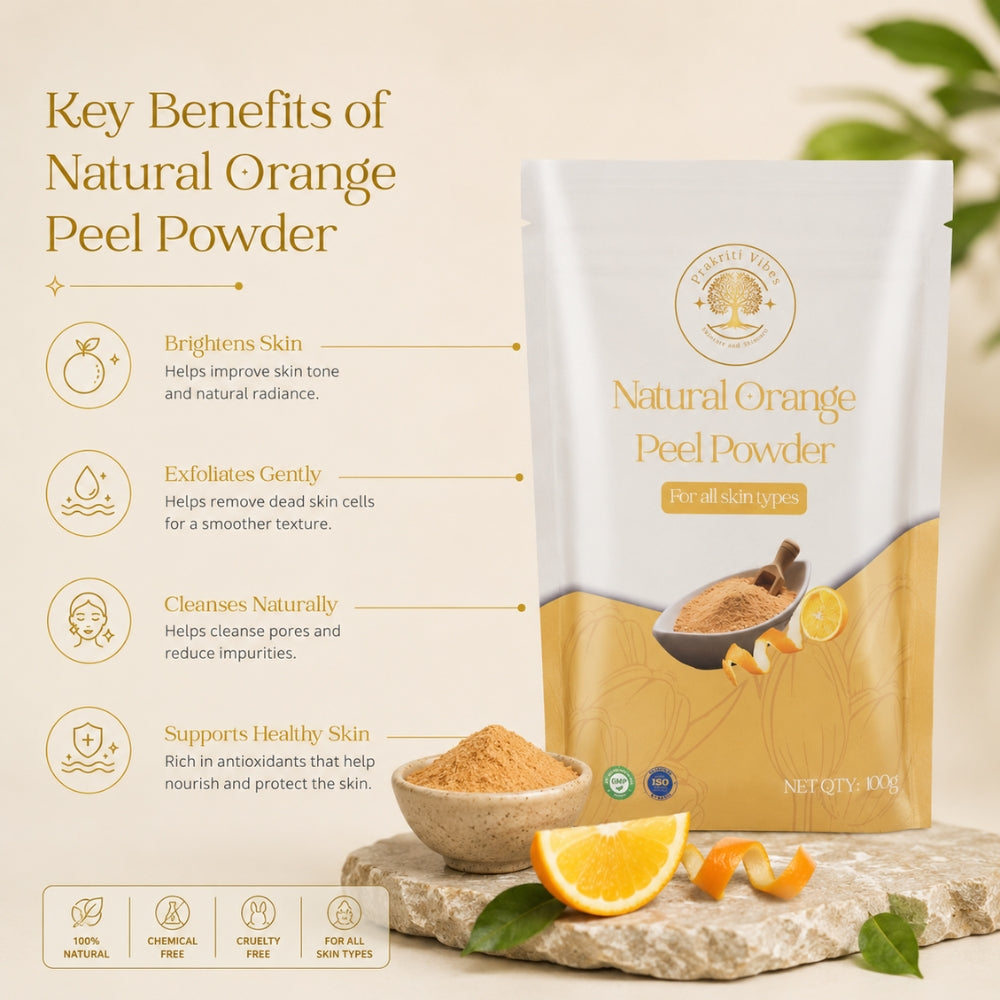 Natural Orange Peel Powder - 100gm