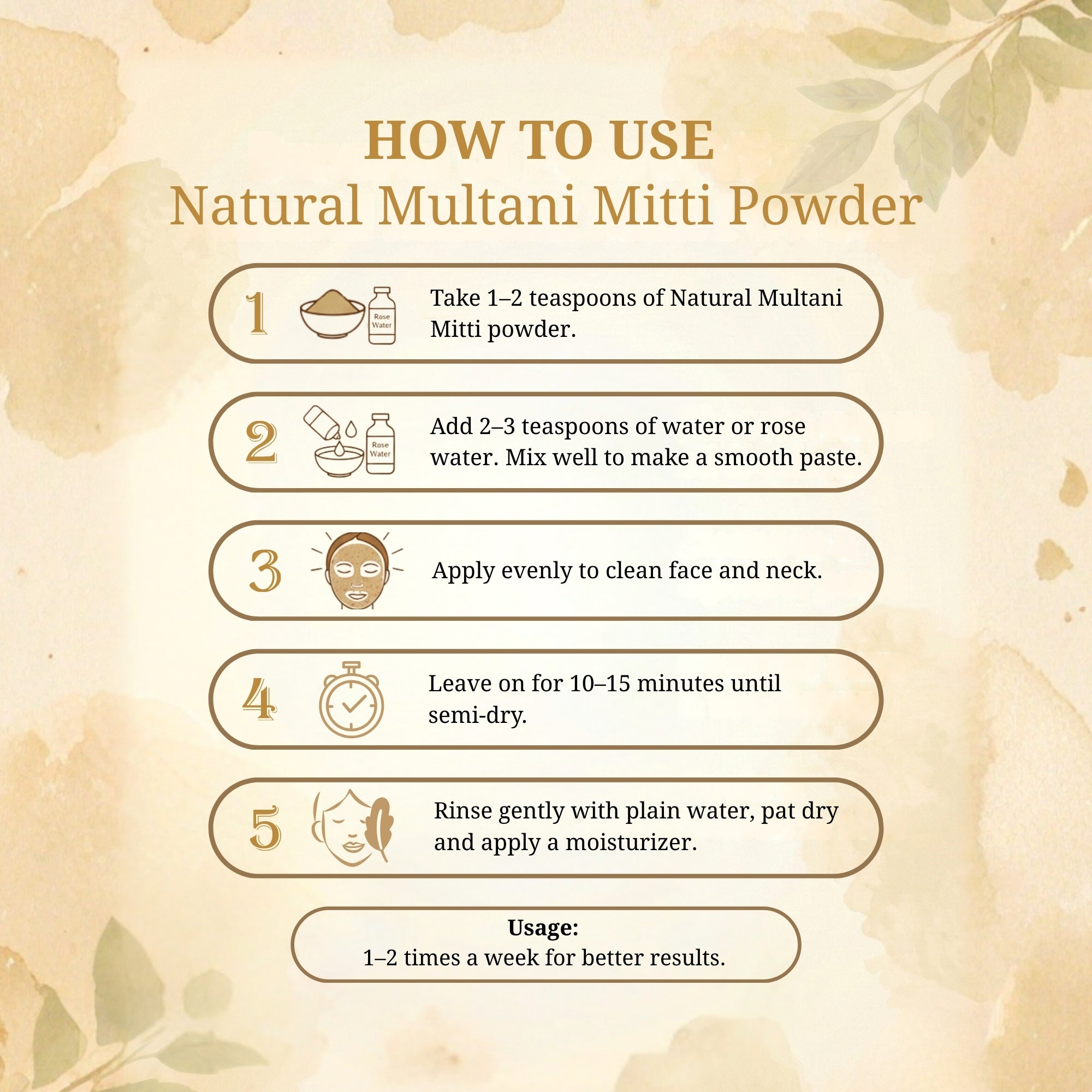Natural Multani Mitti Powder - 100 gm