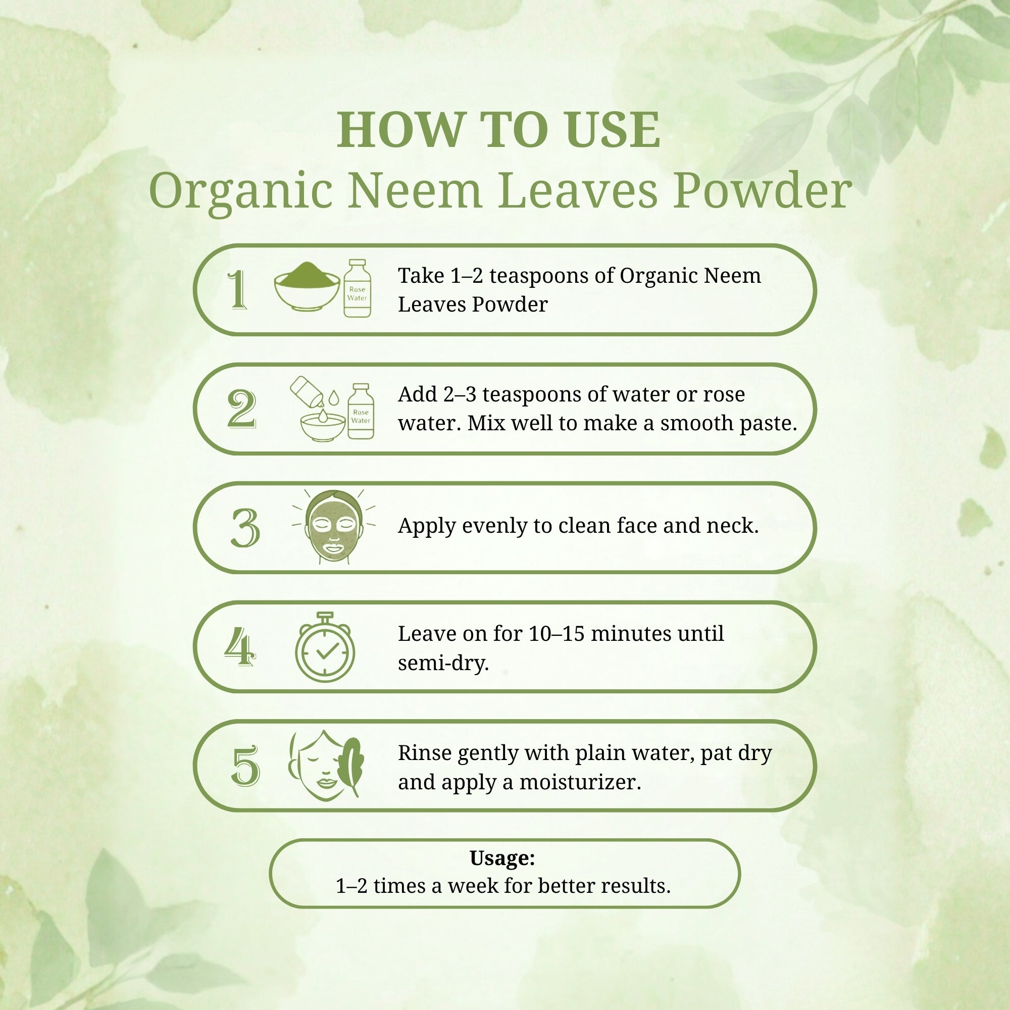 Organic Neem Powder - 100 gm