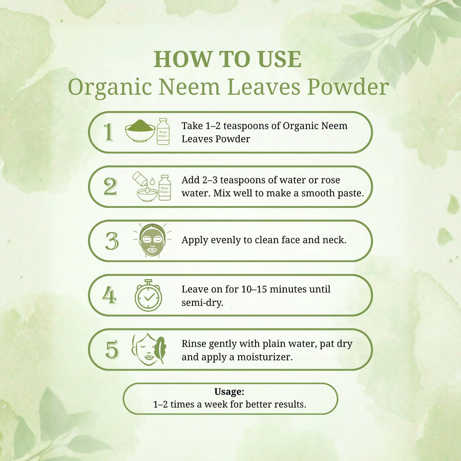 Organic Neem Powder - 100 gm