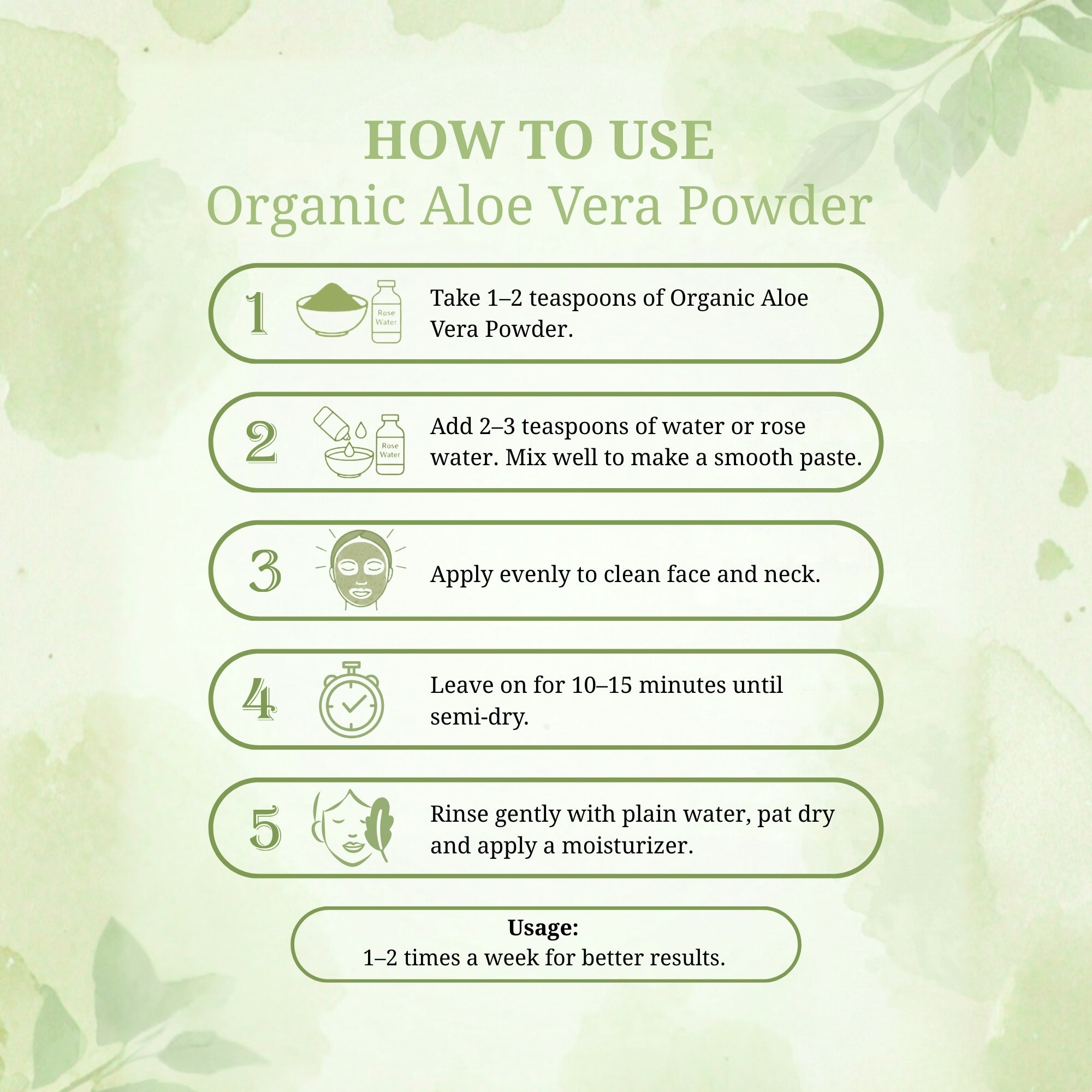 Organic Aloe Vera Powder - 100gm