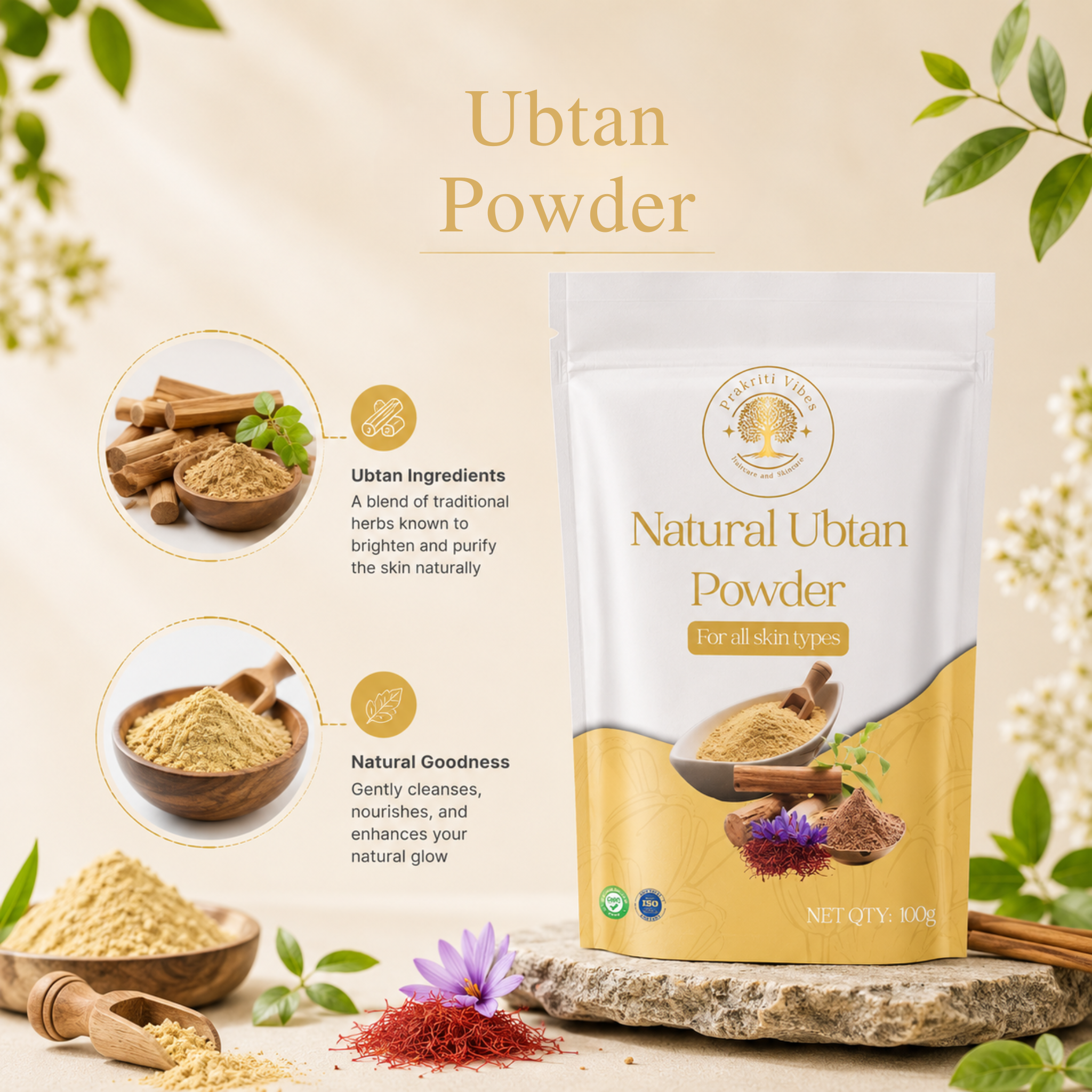 Natural Ubtan Powder - 100gm