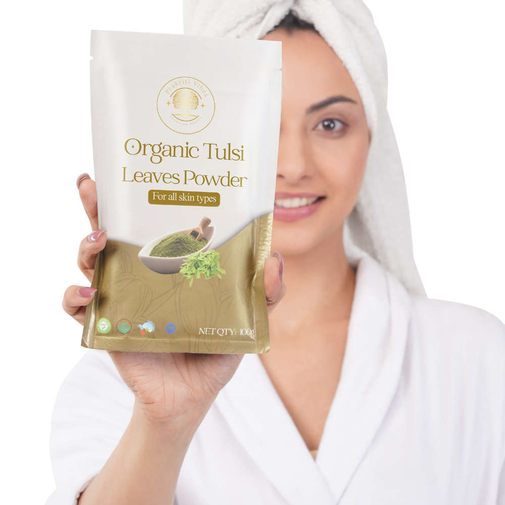 Organic Tulsi Leaves Powder - 100gm