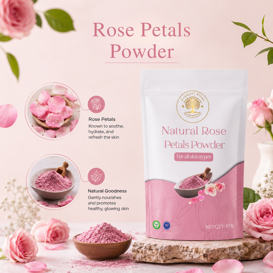 Natural Rose Petals Powder - 100gm
